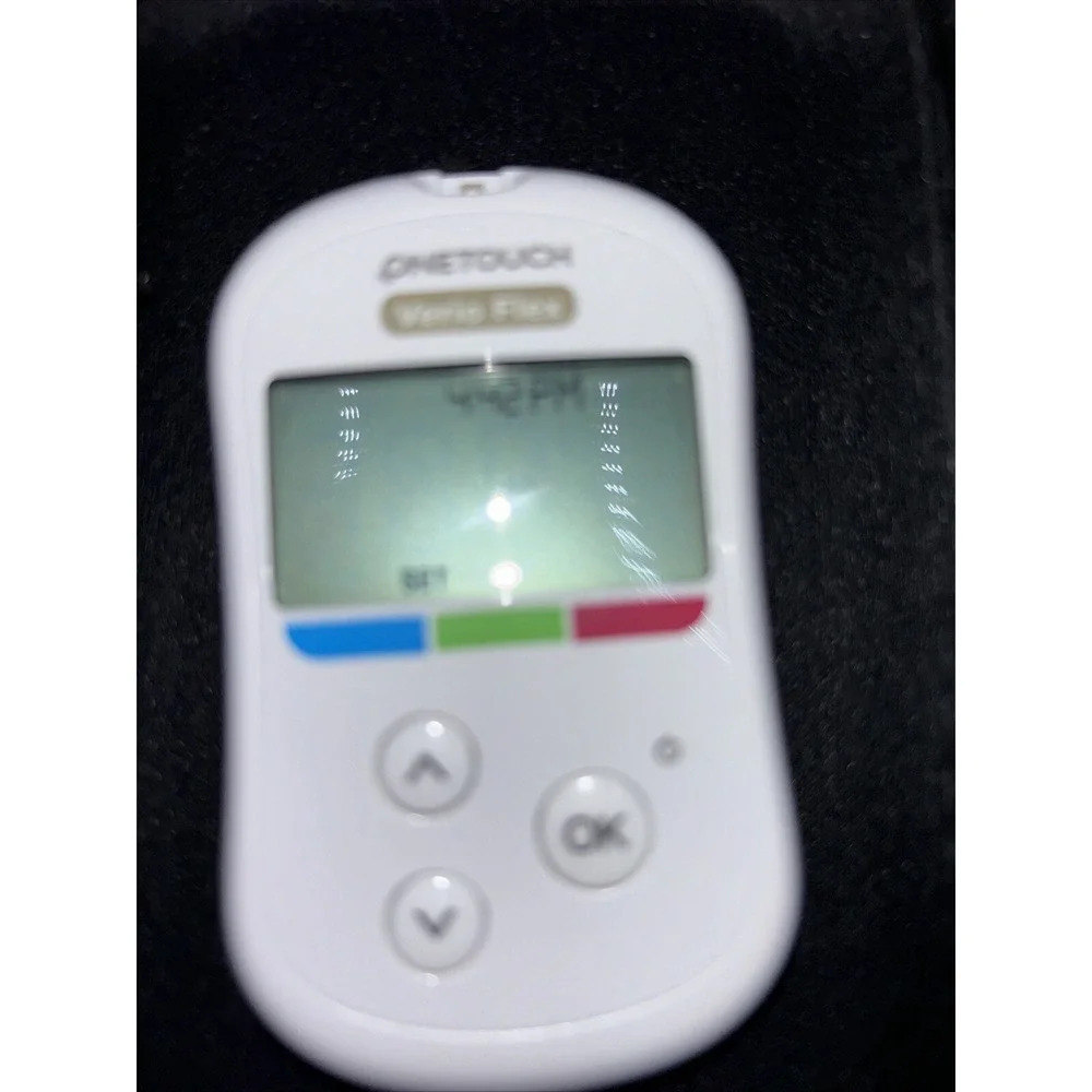 OneTouch Verio Flex Meter Blood Glucose Monitoring System. Box Opened For Pic